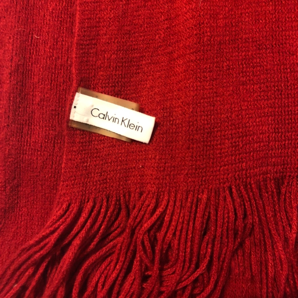 Calvin klein red scarf 🧣